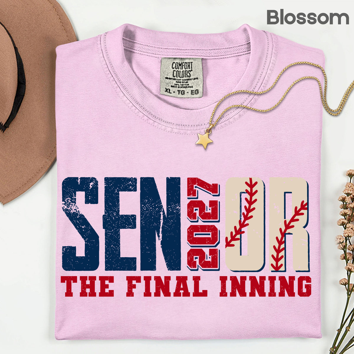 Senior Baseball 2027 The Final Inning T-Shirt, Class of 2027 Distressed Stitches Graduation Tee
