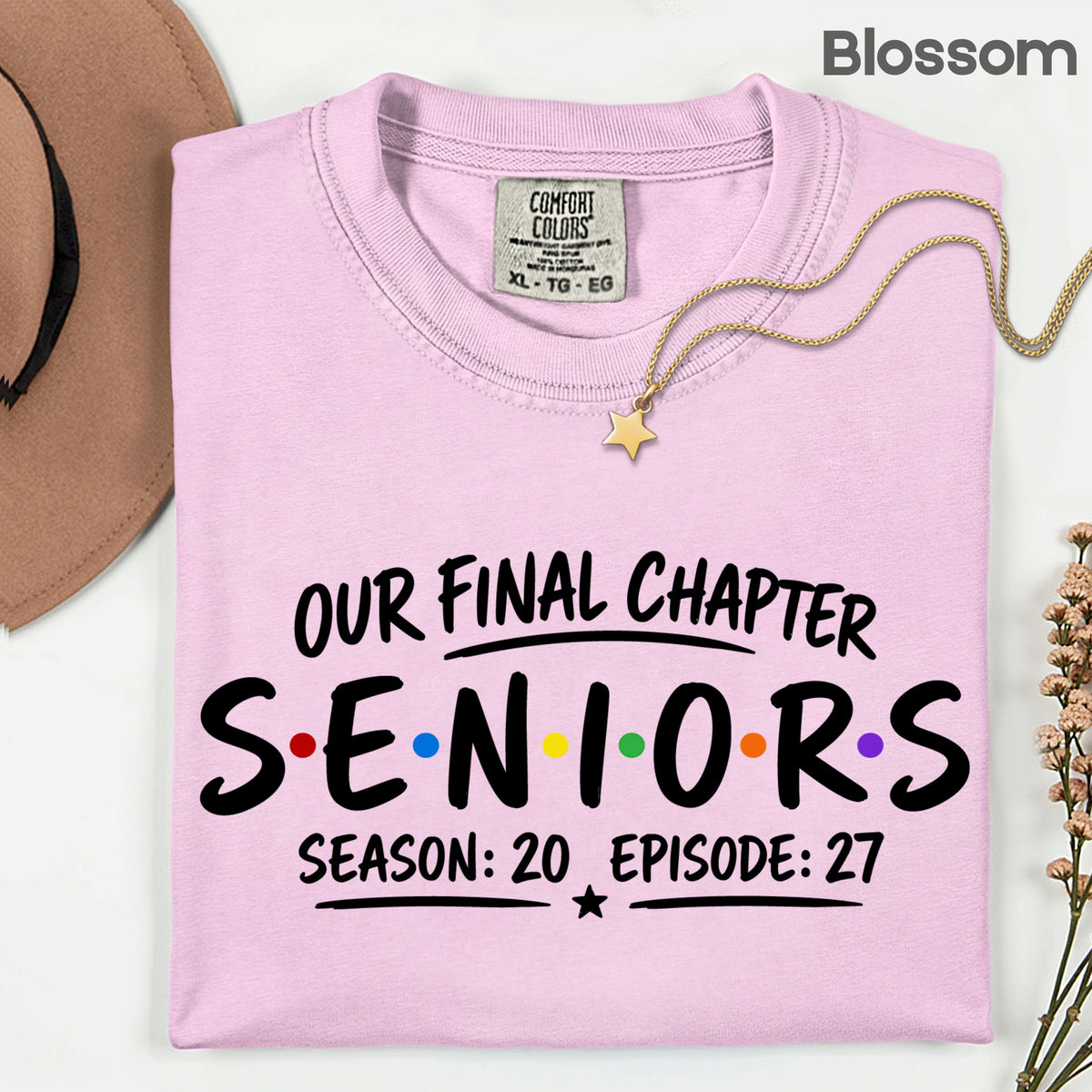 Seniors Our Final Chapter Class of 2027 T-Shirt, Friends Season 20 Episode 27 Graduation Tee