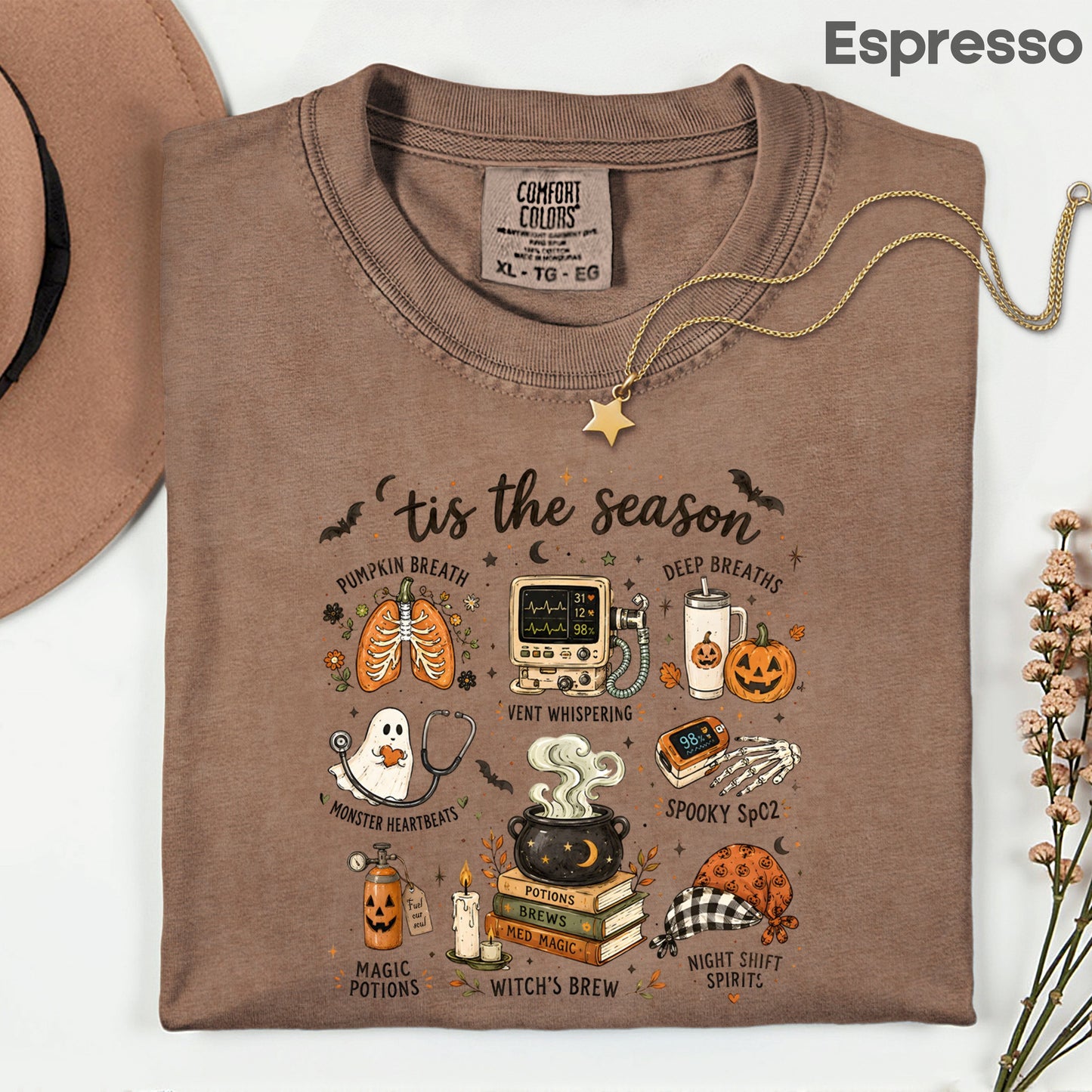 Halloween Respiratory Therapist RT Nurse T-Shirt, Spooky Season Medical Tee