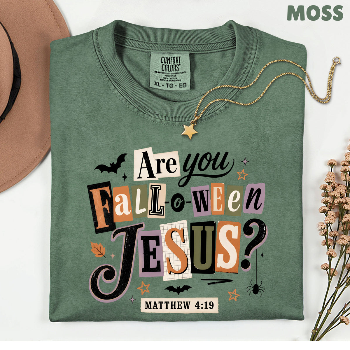 Are You Falloween Jesus Christian Halloween T-Shirt, Matthew 4:19 Ransom Note Tee