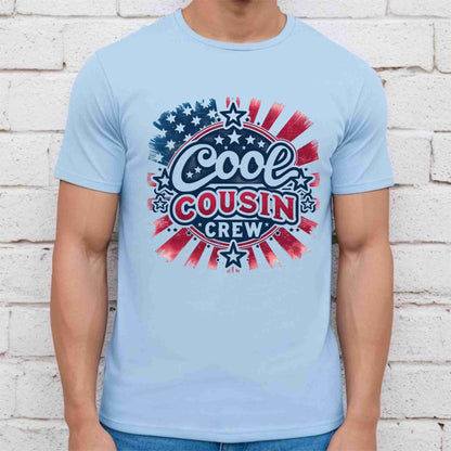 Cool Cousin Crew 4th of July Patriotic DTF Transfer Ready to Press