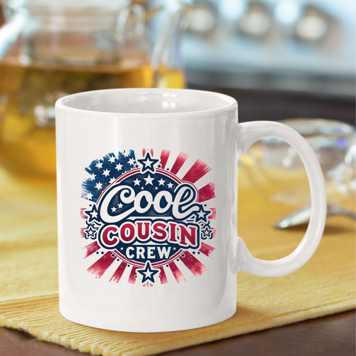 Cool Cousin Crew 4th of July Patriotic DTF Transfer Ready to Press