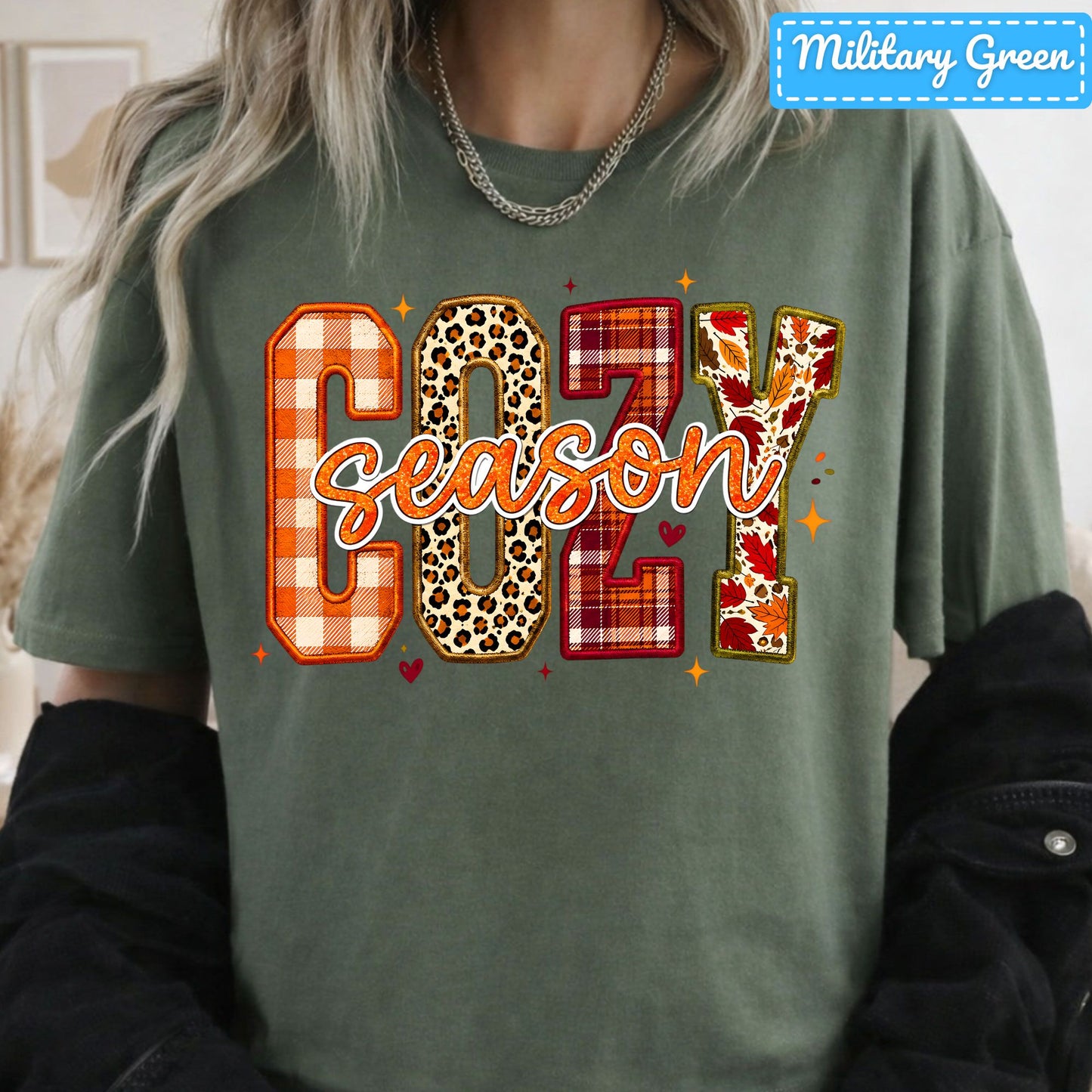 Cozy Season Fall Plaid Pumpkin T-Shirt, Autumn Sweatshirt
