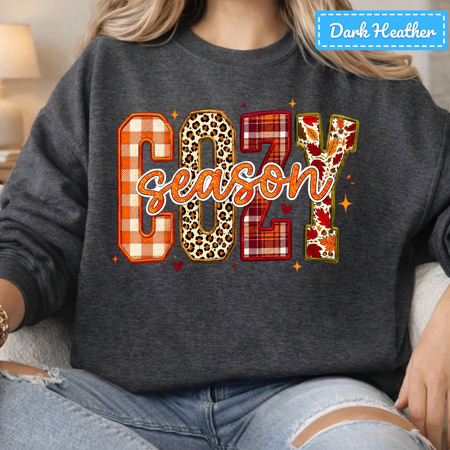 Cozy Season Fall Plaid Pumpkin T-Shirt, Autumn Sweatshirt