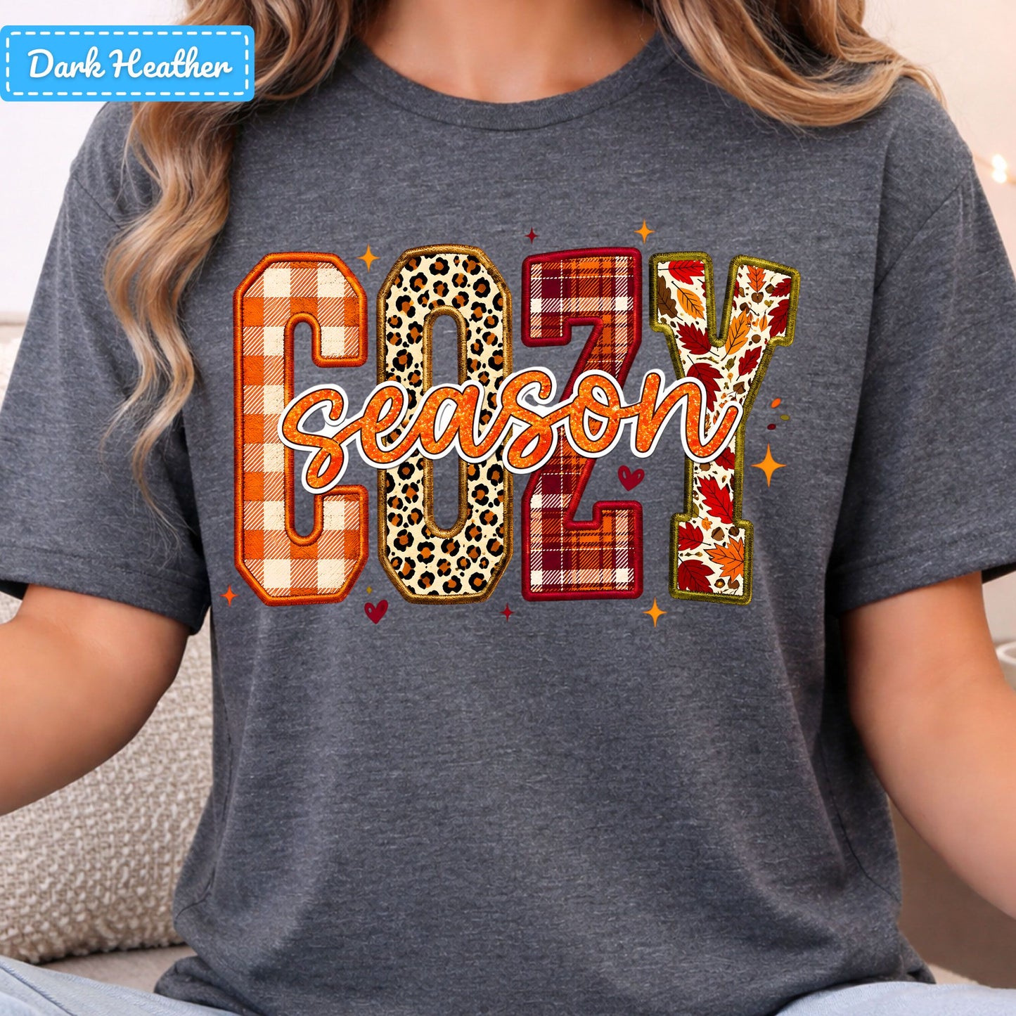 Cozy Season Fall Plaid Pumpkin T-Shirt, Autumn Sweatshirt