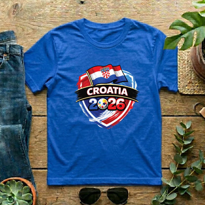 Croatia World Cup T Shirt Soccer Supporter Tees Croatian Football Fan