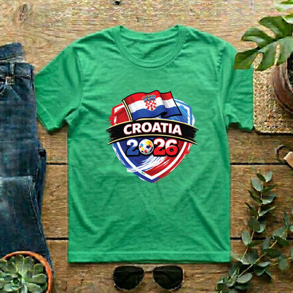 Croatia World Cup T Shirt Soccer Supporter Tees Croatian Football Fan