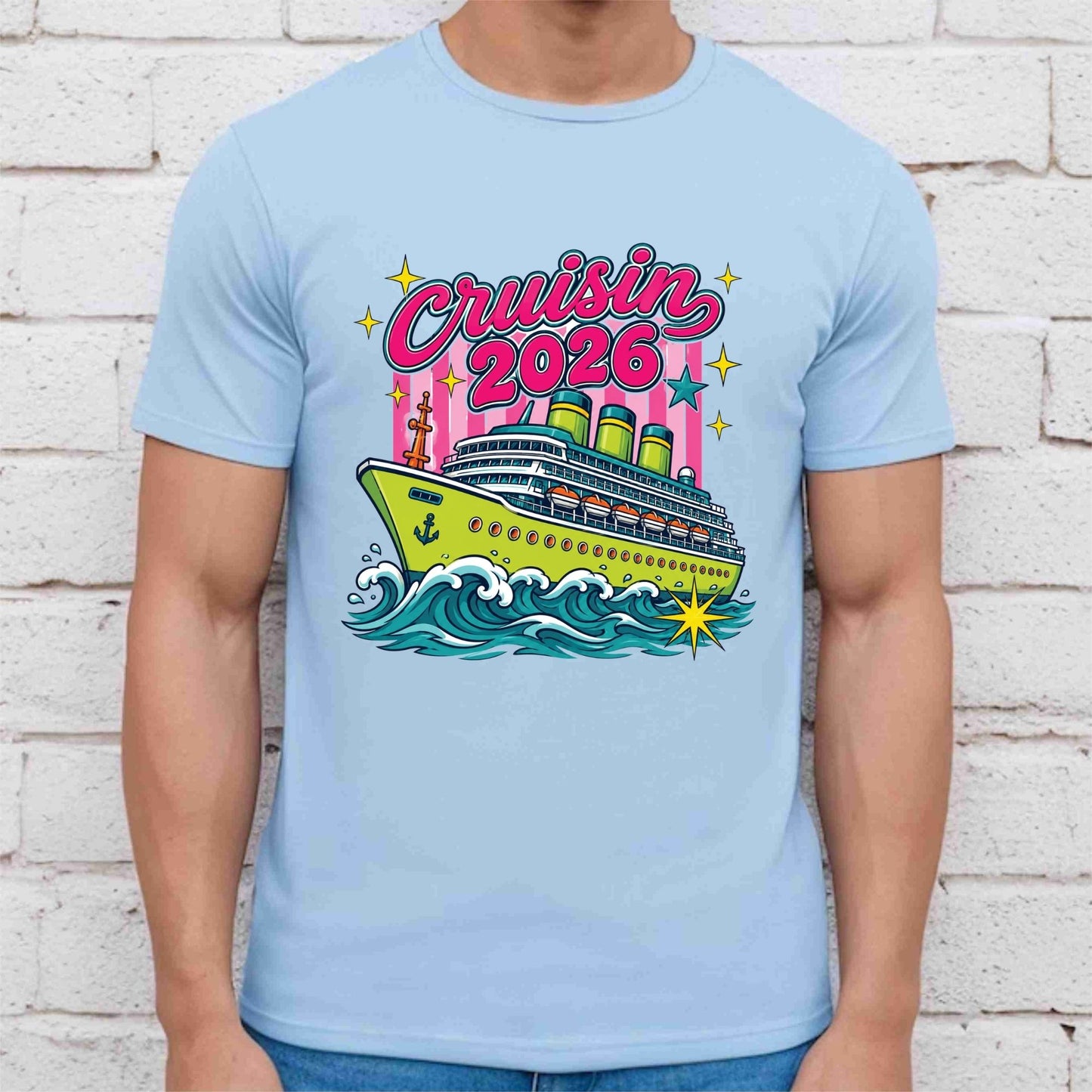 Cruisin 2026 Retro Cruise Ship DTF Transfer