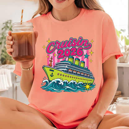 Cruisin 2026 Retro Cruise Ship DTF Transfer