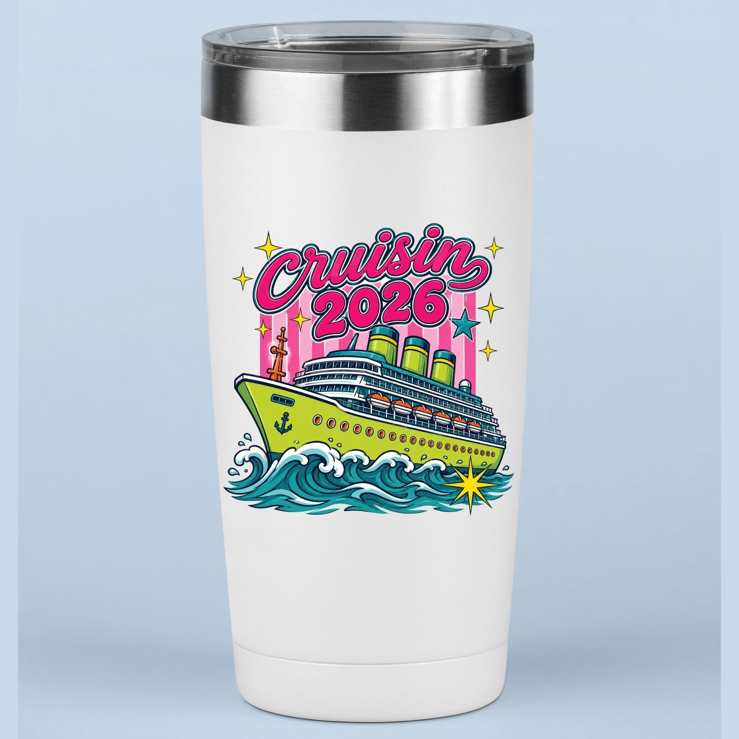 Cruisin 2026 Retro Cruise Ship DTF Transfer