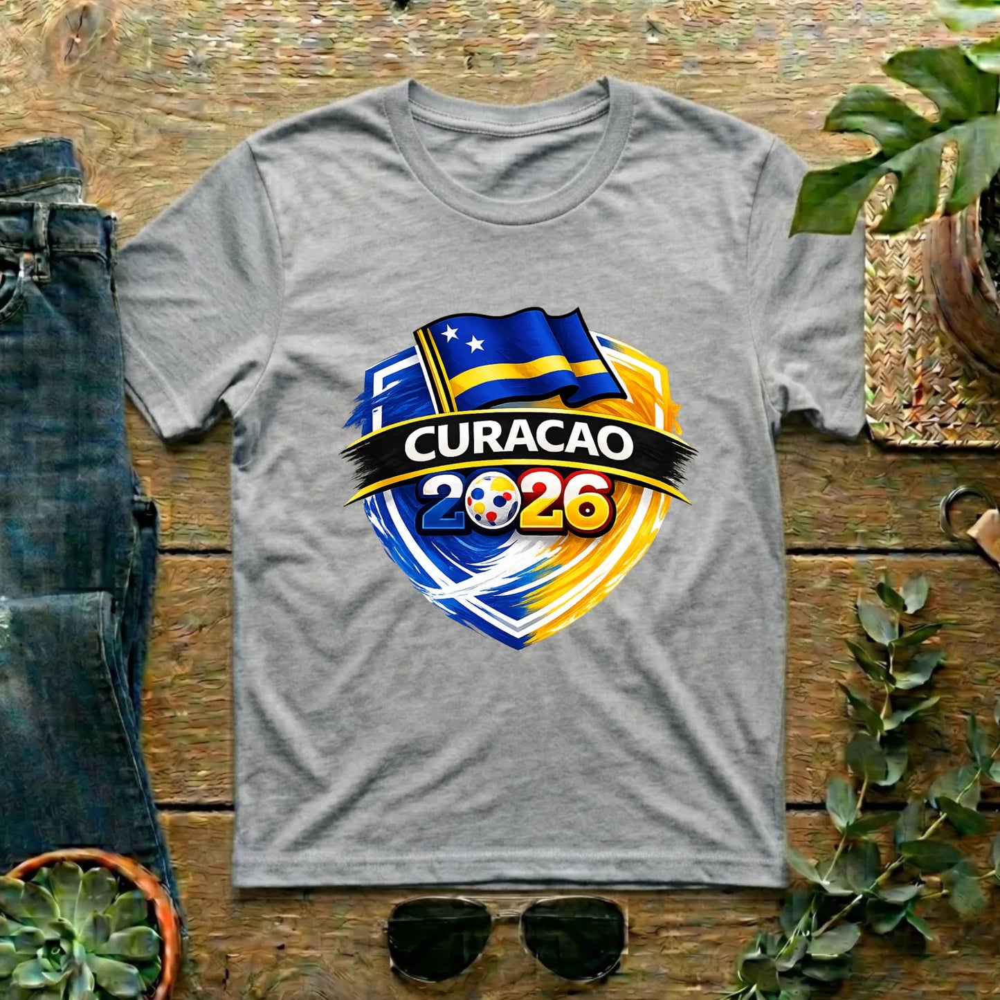 Curacao World Cup T Shirt Soccer Supporter Tees