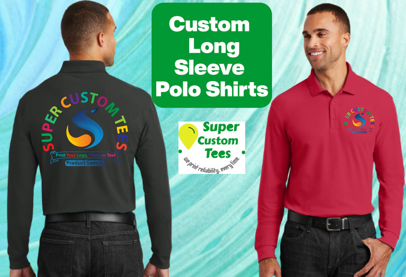 Custom Long Sleeve Polo Shirts