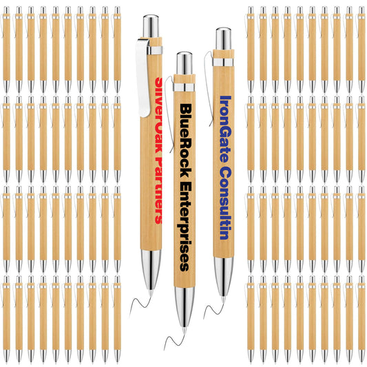 Custom Pens Bamboo Ballpoint Personaized Logo Pens