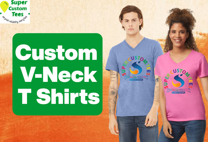 Custom V-Neck T Shirts