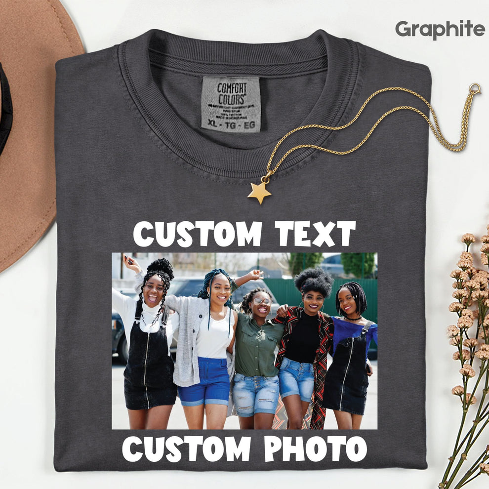 Custom Comfort Colors® T-Shirt Personalized Logo, Text, Photo Garment ...
