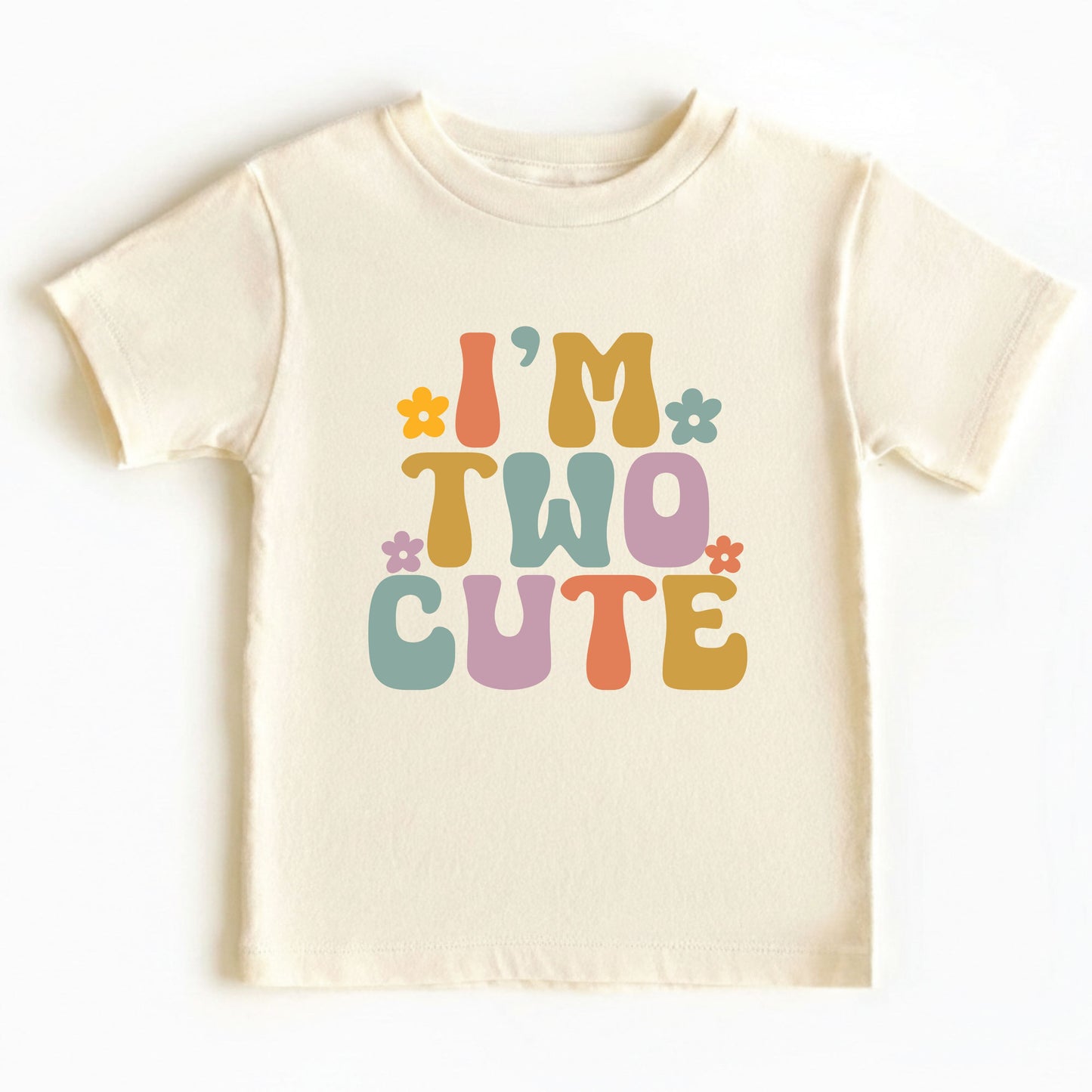 Custom 2nd Birthday Shirt I'm Two Cute Shirts Groovy Second Birthday Toddler Tee Retro Kids Birthday Outfit Two Year Old Childrens Gift