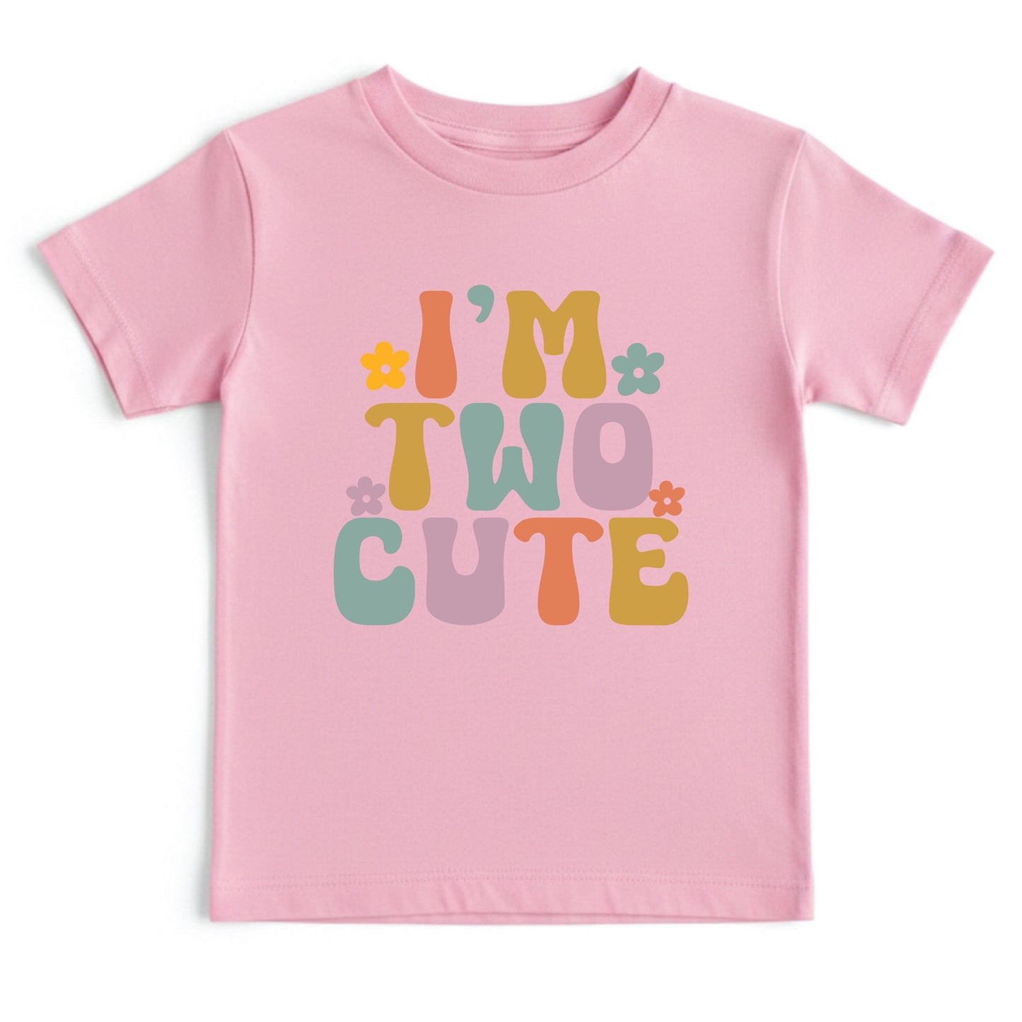 Custom 2nd Birthday Shirt I'm Two Cute Shirts Groovy Second Birthday Toddler Tee Retro Kids Birthday Outfit Two Year Old Childrens Gift