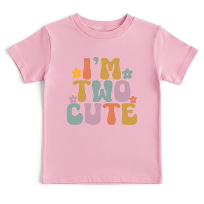 Custom 2nd Birthday Shirt I'm Two Cute Shirts Groovy Second Birthday Toddler Tee Retro Kids Birthday Outfit Two Year Old Childrens Gift