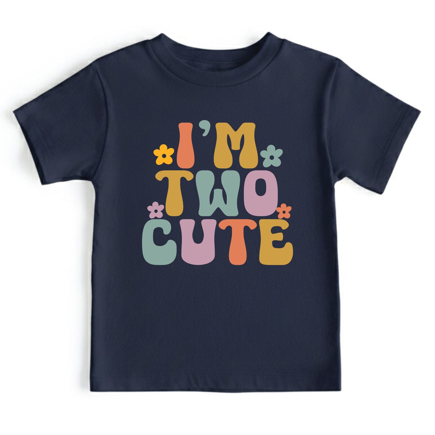 Custom 2nd Birthday Shirt I'm Two Cute Shirts Groovy Second Birthday Toddler Tee Retro Kids Birthday Outfit Two Year Old Childrens Gift
