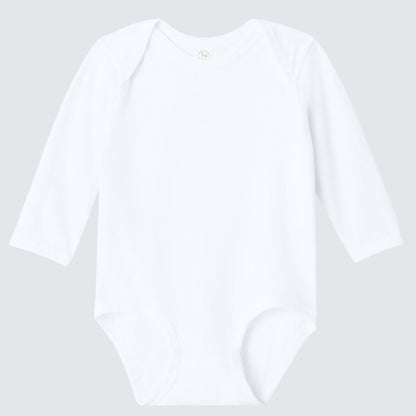Custom Baby Bodysuit – Long Sleeve Infant Bodysuit | Rabbit Skins RS4421