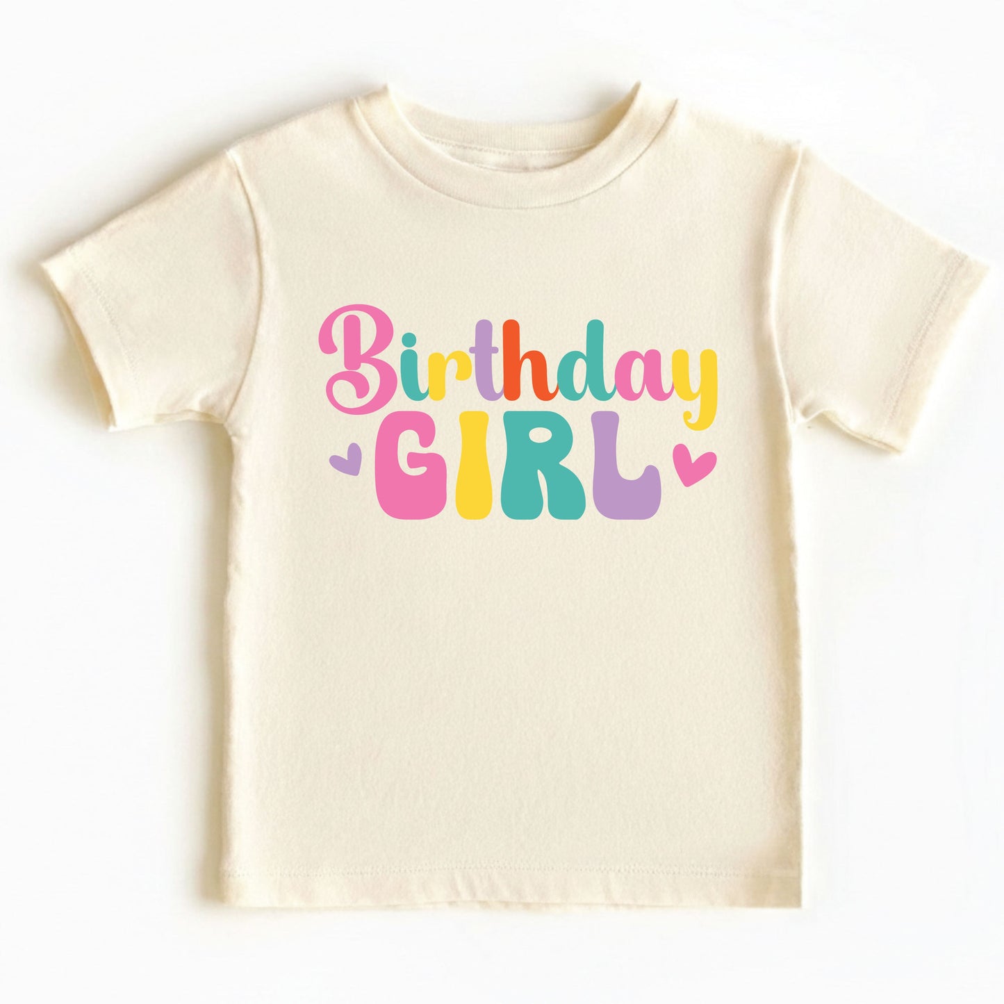 Custom Birthday Girl Shirt Retro Birthday Toddler Tee Cute Kids Birthday Outfit Childrens Birthday Gift Groovy Party Shirt