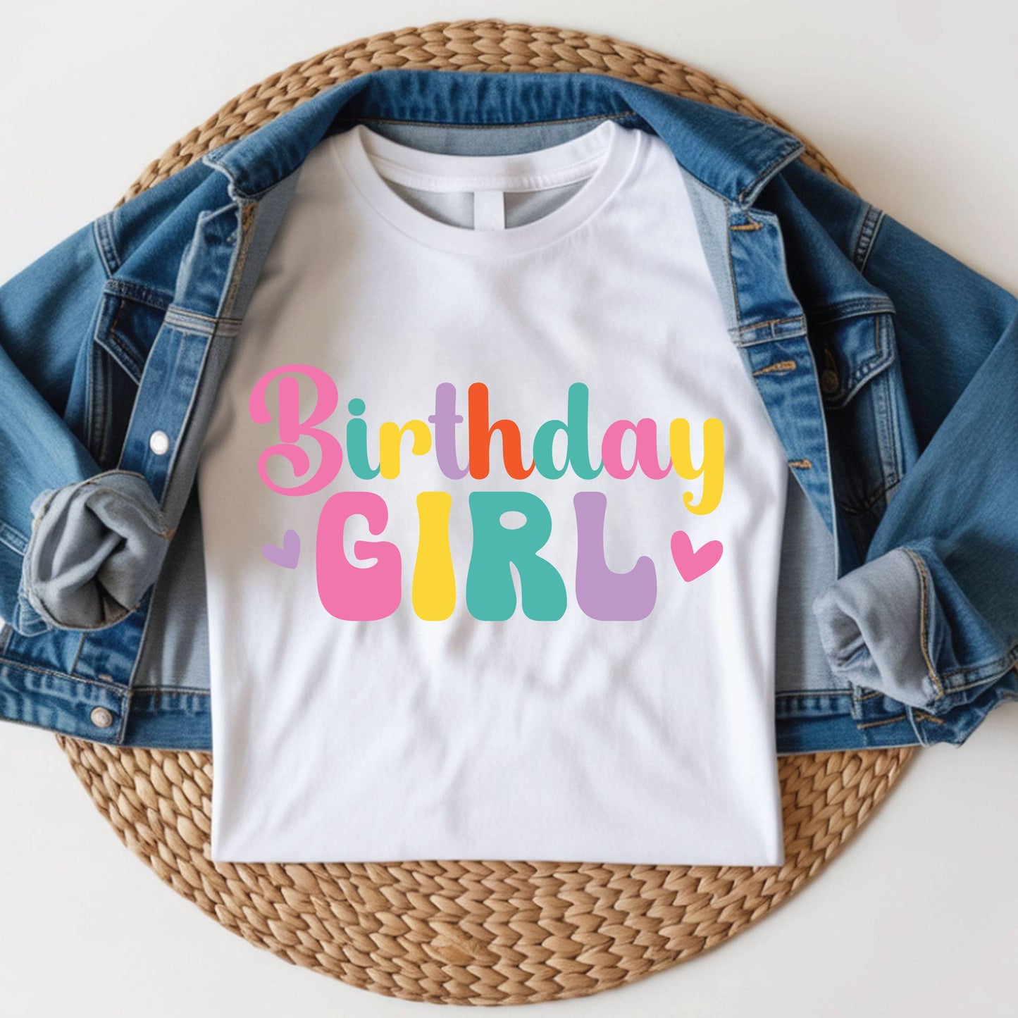 Custom Birthday Girl Shirt Retro Birthday Toddler Tee Cute Kids Birthday Outfit Childrens Birthday Gift Groovy Party Shirt