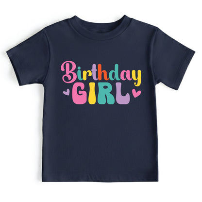 Custom Birthday Girl Shirt Retro Birthday Toddler Tee Cute Kids Birthday Outfit Childrens Birthday Gift Groovy Party Shirt