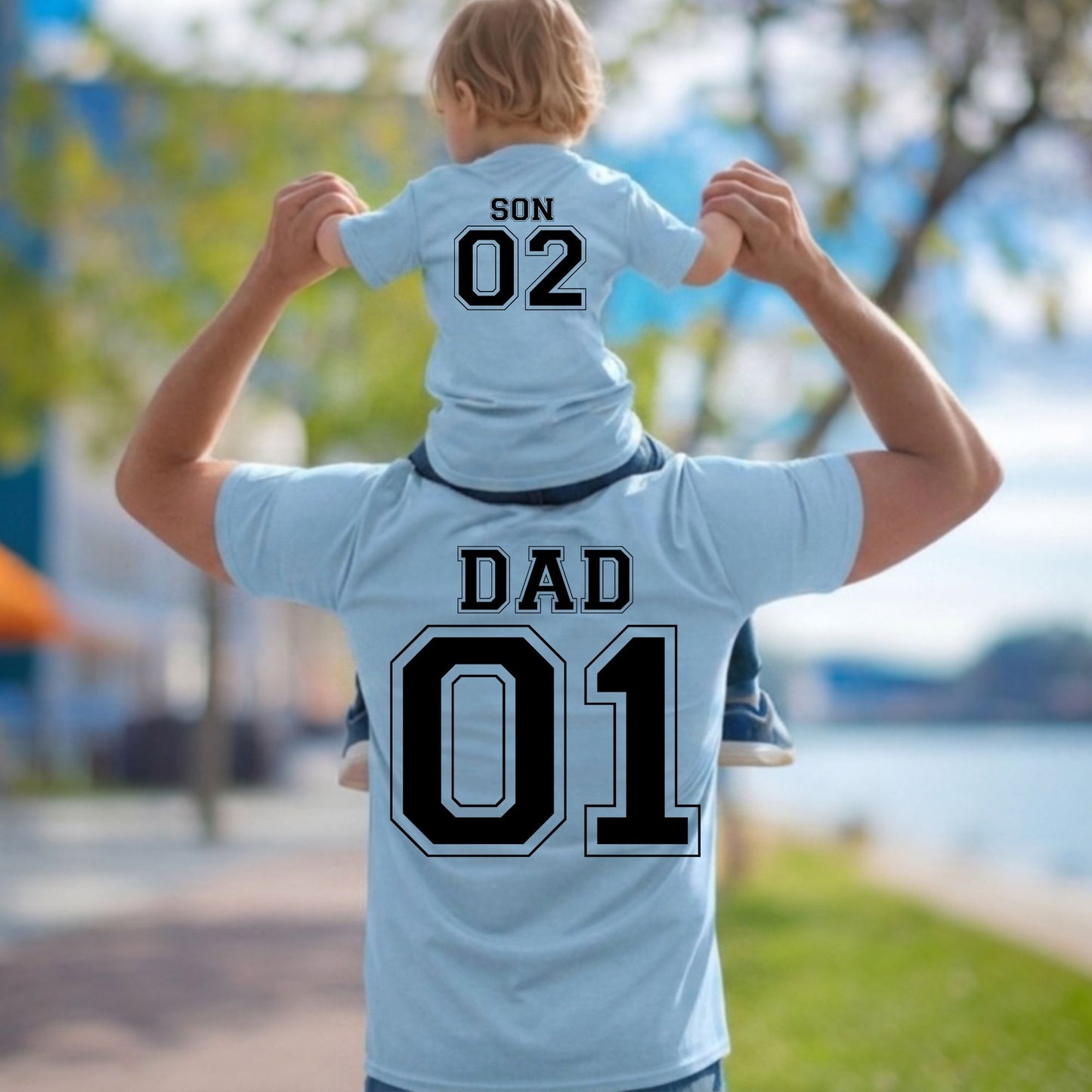 Custom Dad and me Matching T Shirts Dad and Baby Jersey Tees Matching Father Son Daughter Outfits Personalized fathers Day Gifts