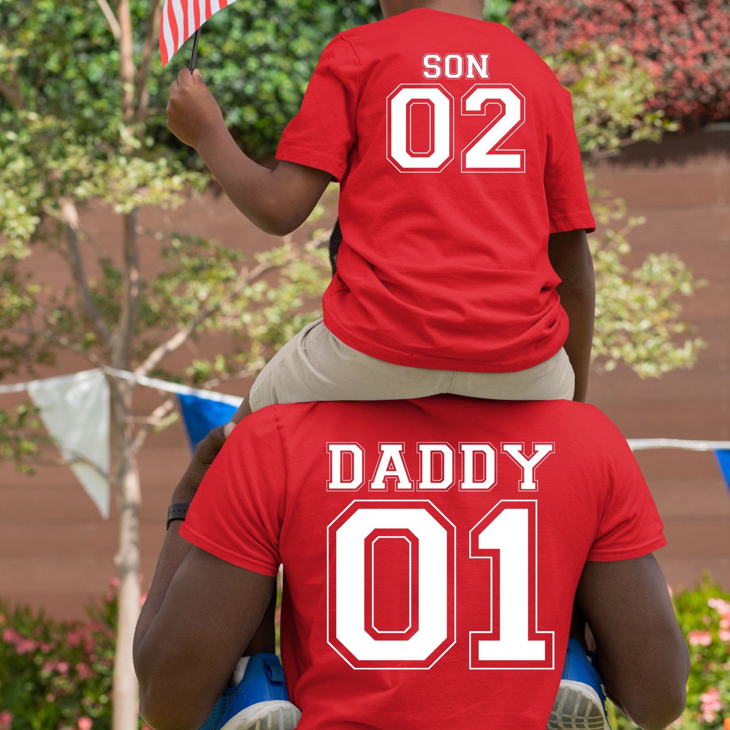 Custom Dad and me Matching T Shirts Dad and Baby Jersey Tees Matching Father Son Daughter Outfits Personalized fathers Day Gifts