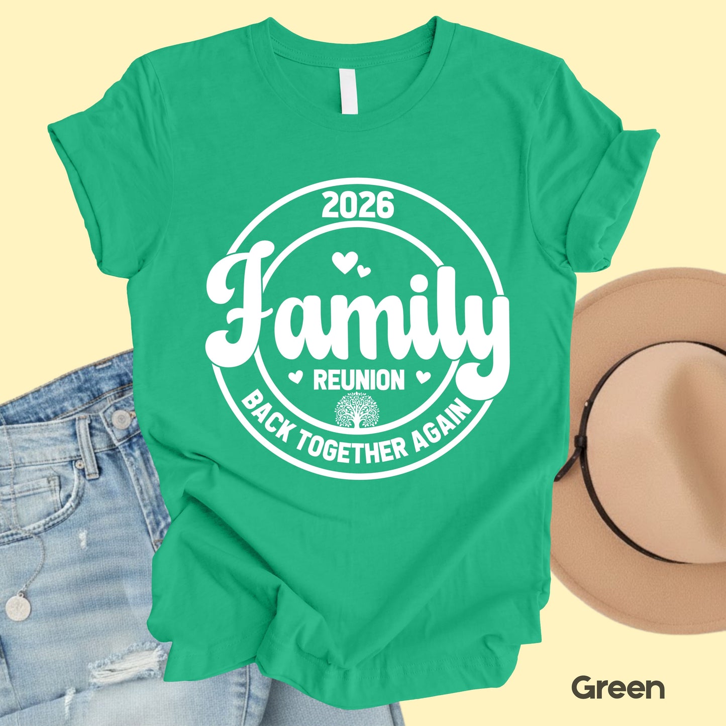 Custom Family Reunion 2026 T Shirt Personalized Family Name Tee Back Together Again