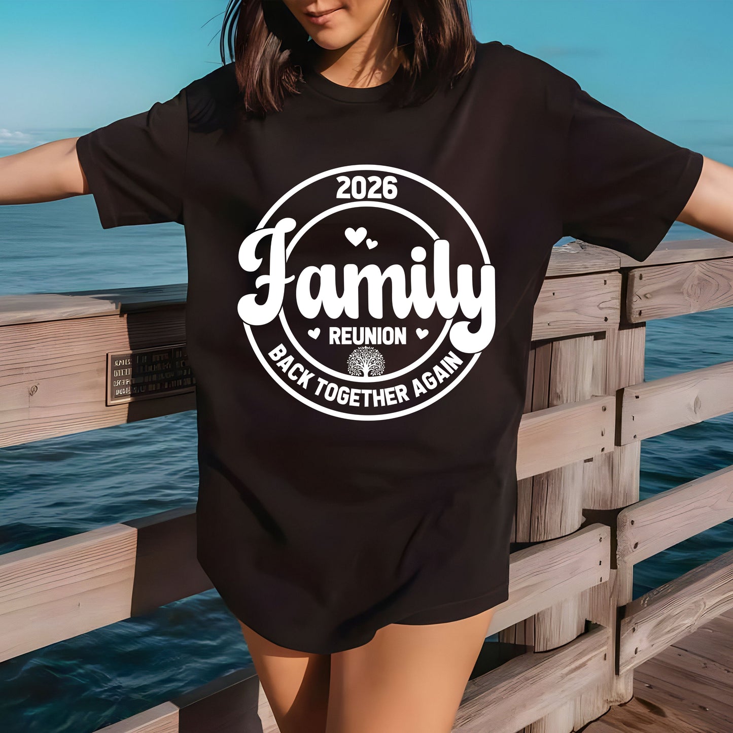 Custom Family Reunion 2026 T Shirt Personalized Family Name Tee Back Together Again