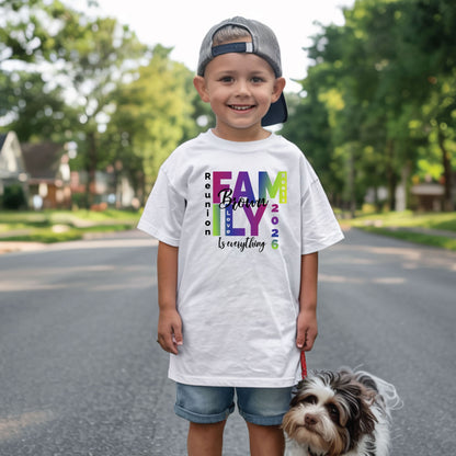 Custom Family Reunion 2026 T Shirts Personalized Family Name Tees Family Roots Love Shirt For Adult Youth Toddler Rainbow Reunion Gift Matching Family Tees