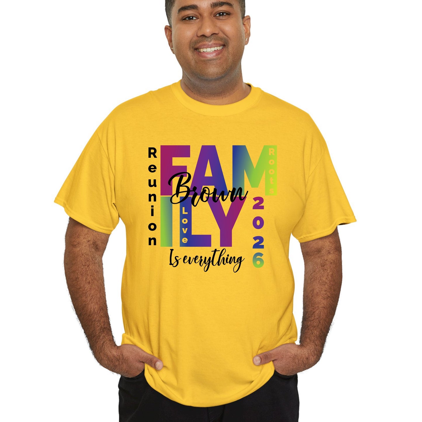 Custom Family Reunion 2026 T Shirts Personalized Family Name Tees Family Roots Love Shirt For Adult Youth Toddler Rainbow Reunion Gift Matching Family Tees