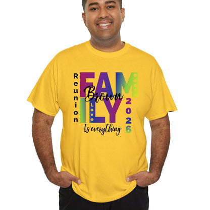 Custom Family Reunion 2026 T Shirts Personalized Family Name Tees Family Roots Love Shirt For Adult Youth Toddler Rainbow Reunion Gift Matching Family Tees