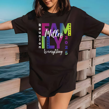 Custom Family Reunion 2026 T Shirts Personalized Family Name Tees Family Roots Love Shirt For Adult Youth Toddler Rainbow Reunion Gift Matching Family Tees