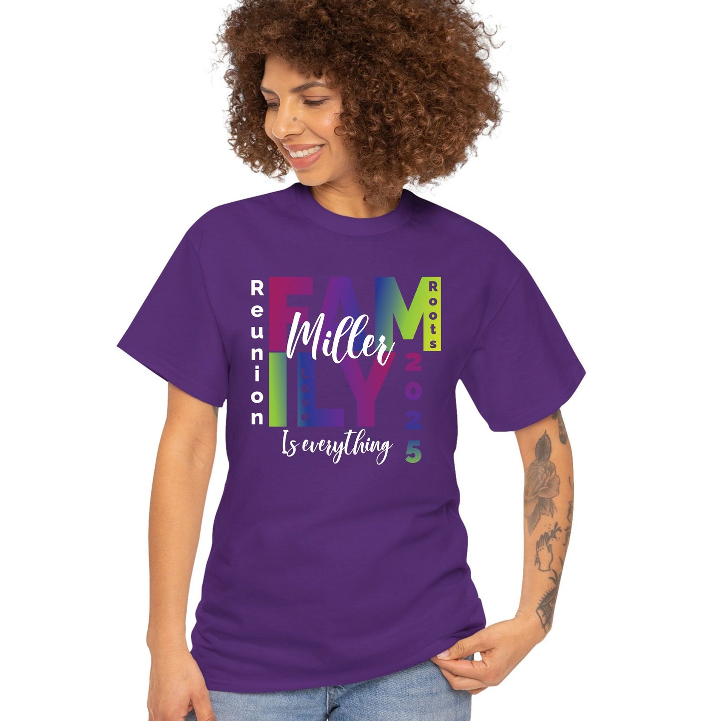 Custom Family Reunion 2026 T Shirts Personalized Family Name Tees Family Roots Love Shirt For Adult Youth Toddler Rainbow Reunion Gift Matching Family Tees