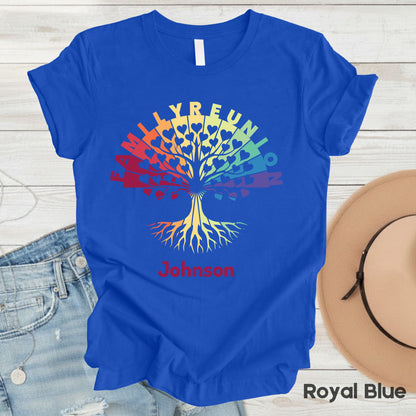 Custom Family Reunion T Shirts Personalized Family Name Tees Family Trip Shirts For Adult Youth Baby Family Gathering Gift Tees