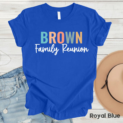 Custom Family Reunion T Shirts Personalized Family Name Tees Family Trip Shirts For Adult Youth Toddler Family Gathering Gift Matching Tees