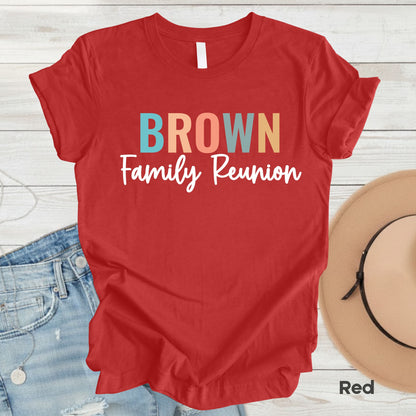 Custom Family Reunion T Shirts Personalized Family Name Tees Family Trip Shirts For Adult Youth Toddler Family Gathering Gift Matching Tees