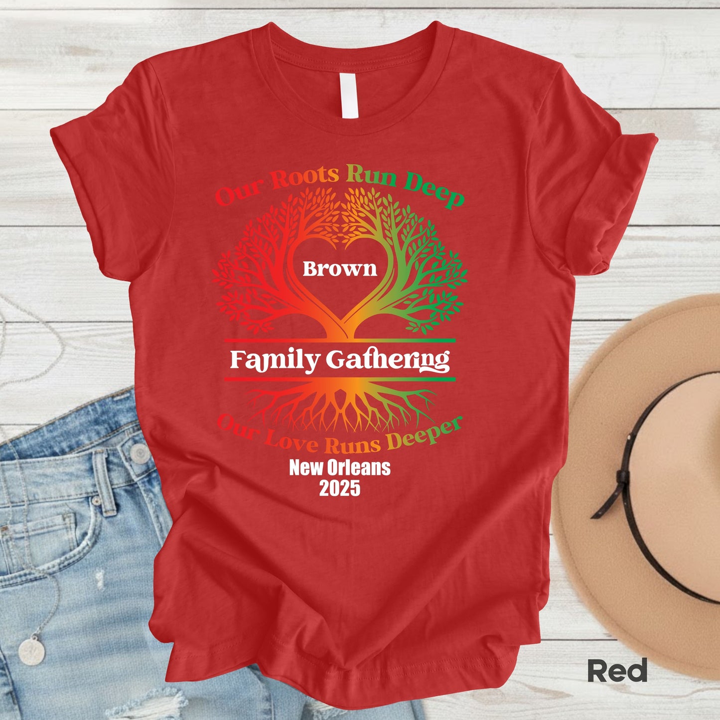 Custom Family Reunion T Shirts Personalized Family Name Tees Our Roots Run Deep Our Love Runs Deeper Shirt Adult Youth Toddler Tree Of Life Matching Tees