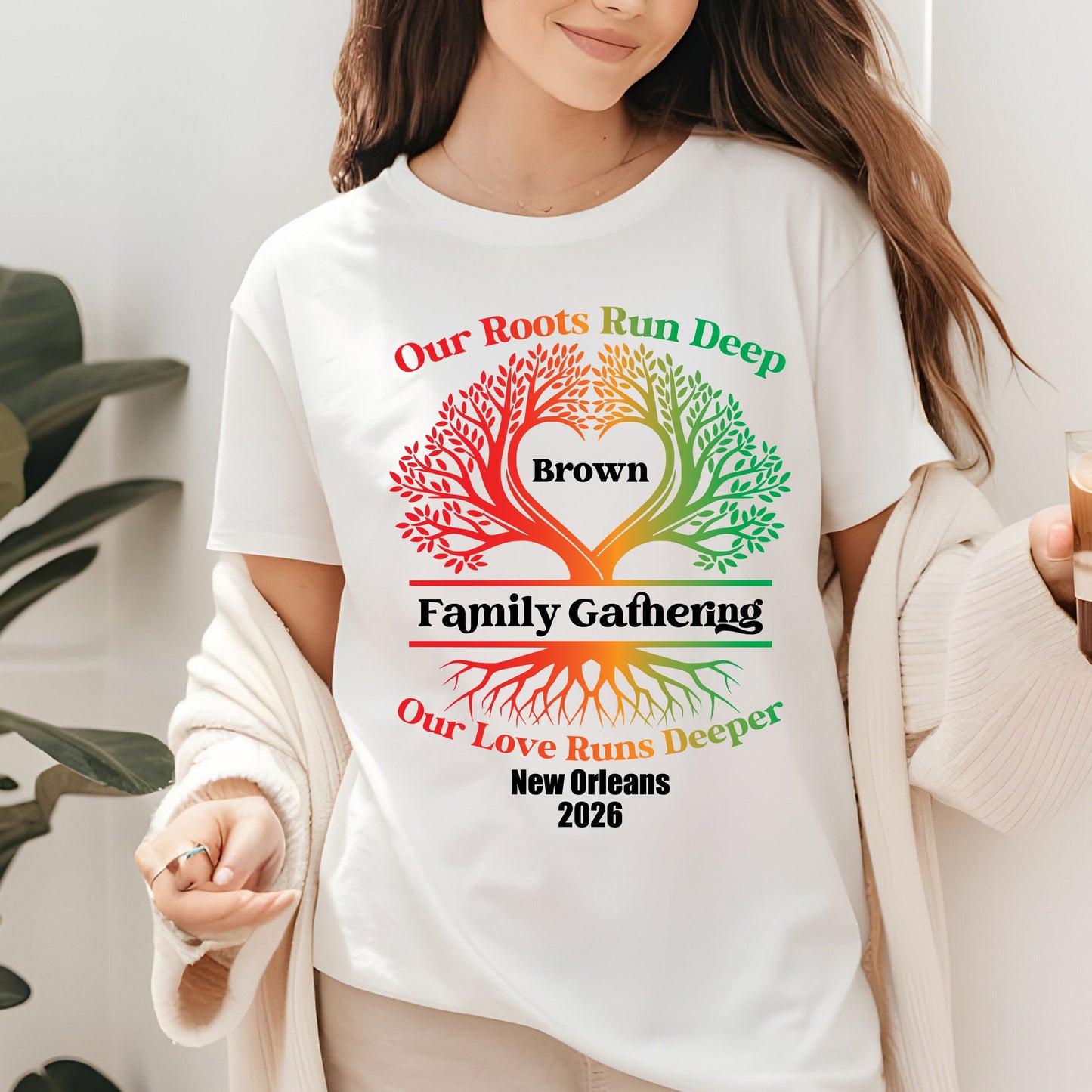 Custom Family Reunion T Shirts Personalized Family Name Tees Our Roots Run Deep Our Love Runs Deeper Shirt Adult Youth Toddler Tree Of Life Matching Tees