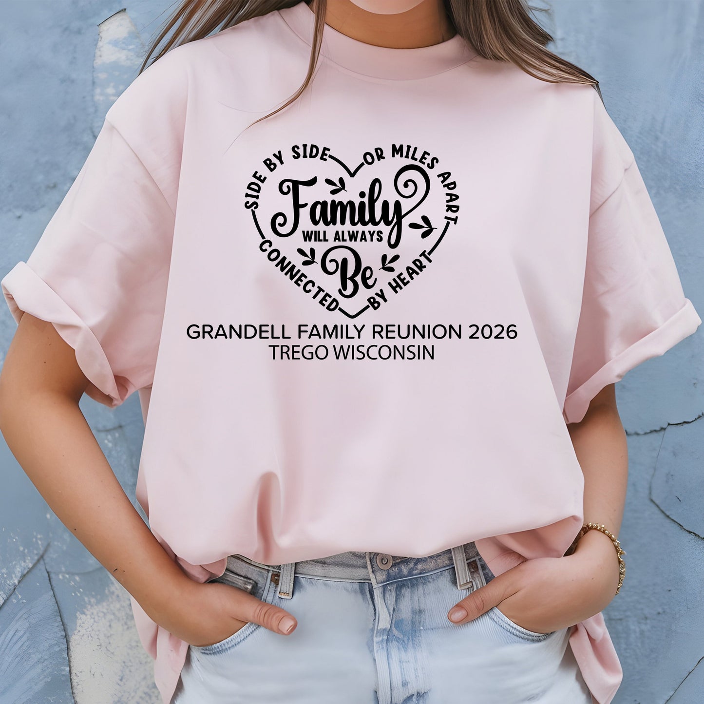 Custom Family Reunion T Shirts Personalized Family Name Tees Side By Side
