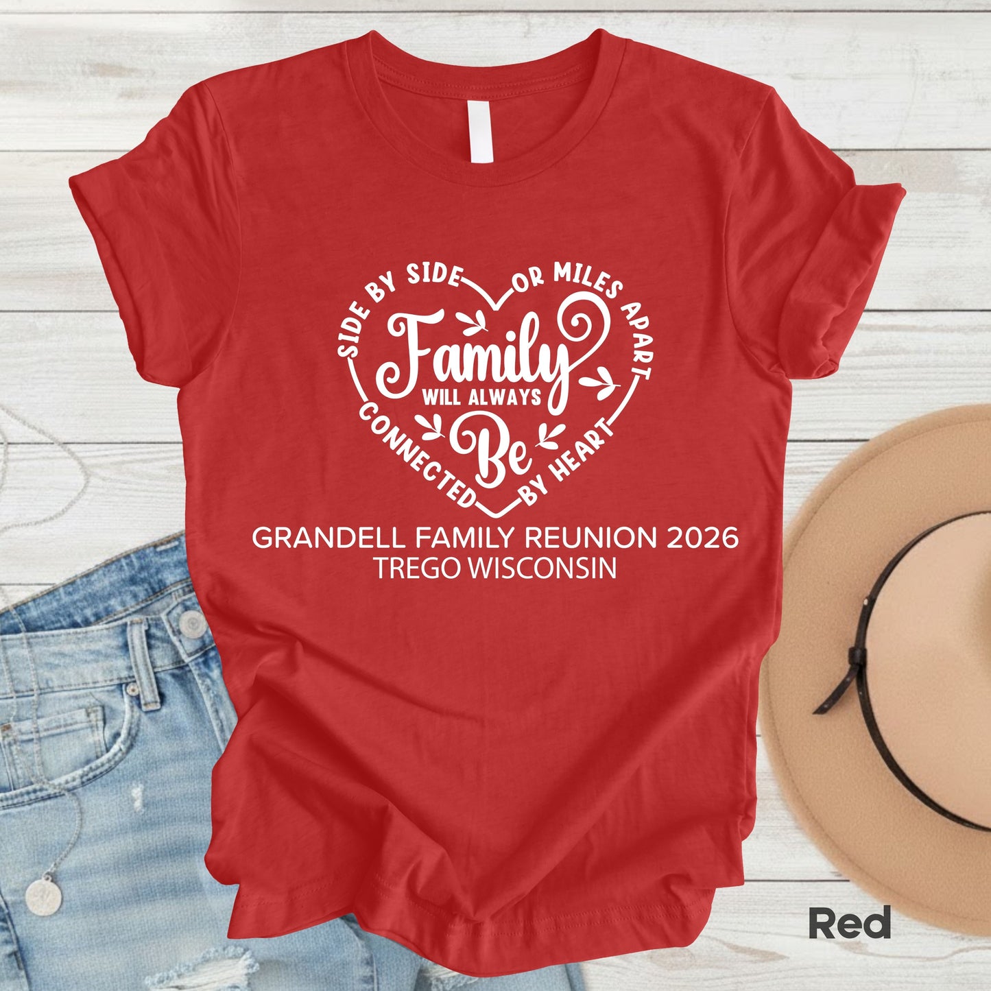 Custom Family Reunion T Shirts Personalized Family Name Tees Side By Side