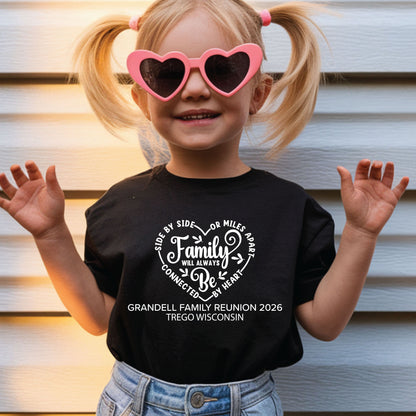 Custom Family Reunion T Shirts Personalized Family Name Tees Side By Side