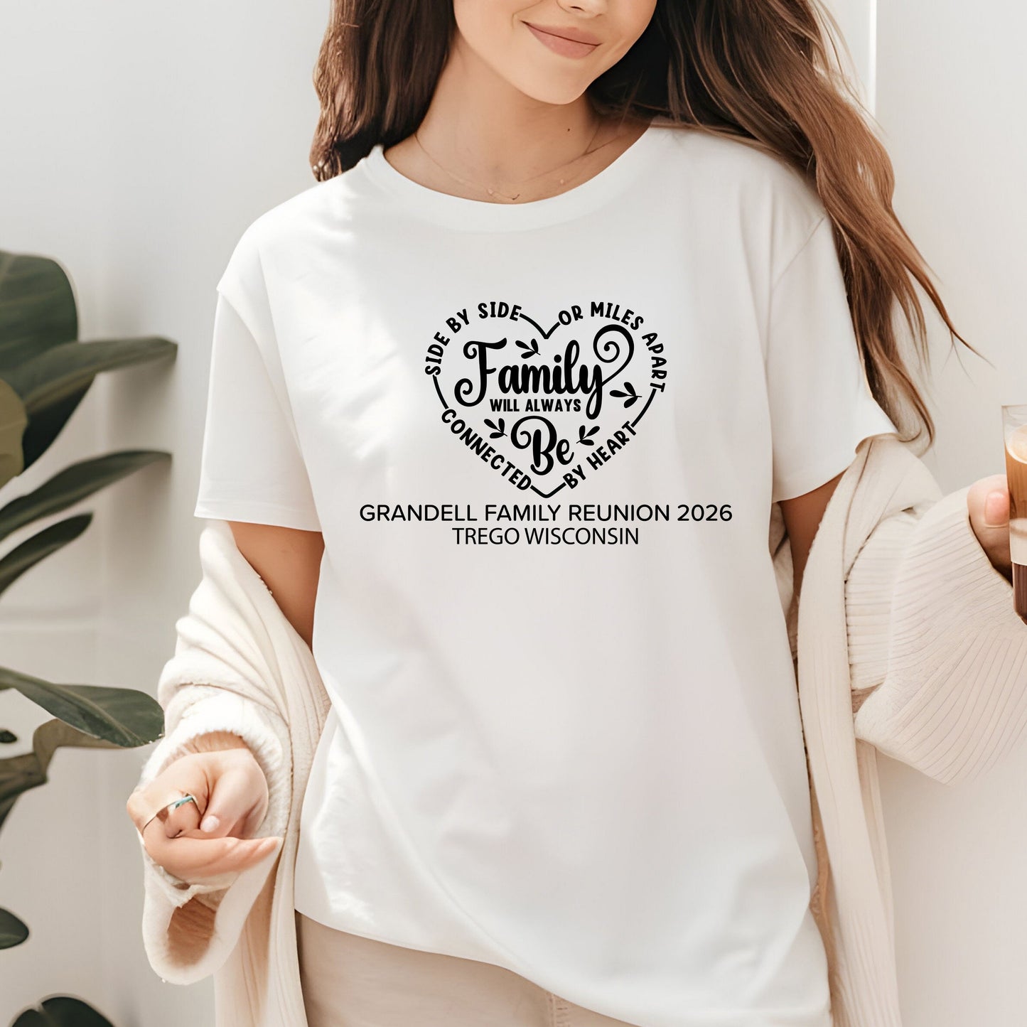 Custom Family Reunion T Shirts Personalized Family Name Tees Side By Side