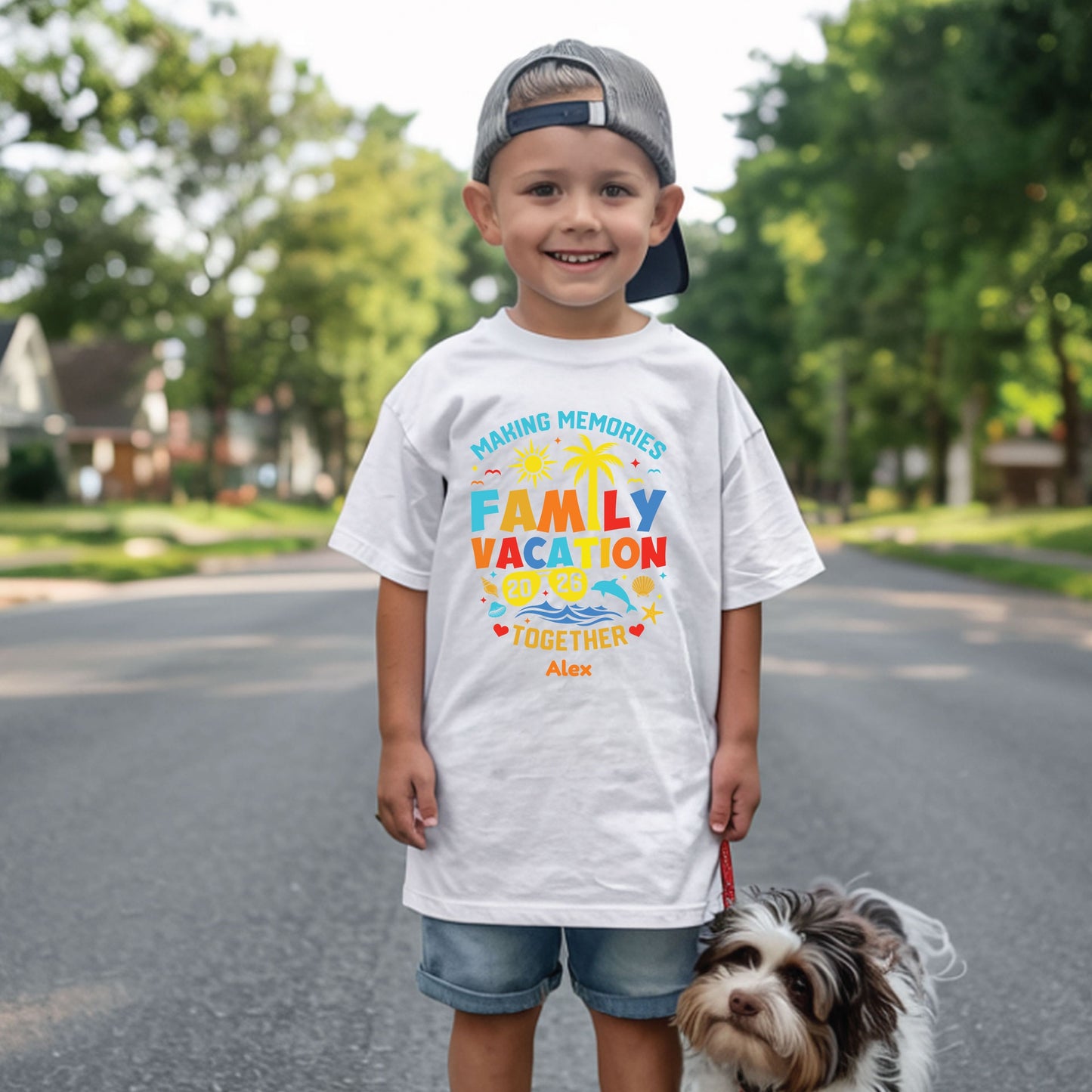 Custom Family Vacation 2026 T Shirts Personalized Name Tee Making Memories Together
