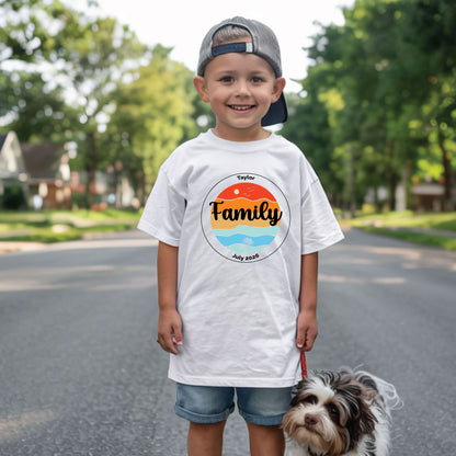 Custom Family Vacation T Shirts Personalized Family Name Tees Beach Trip Shirt