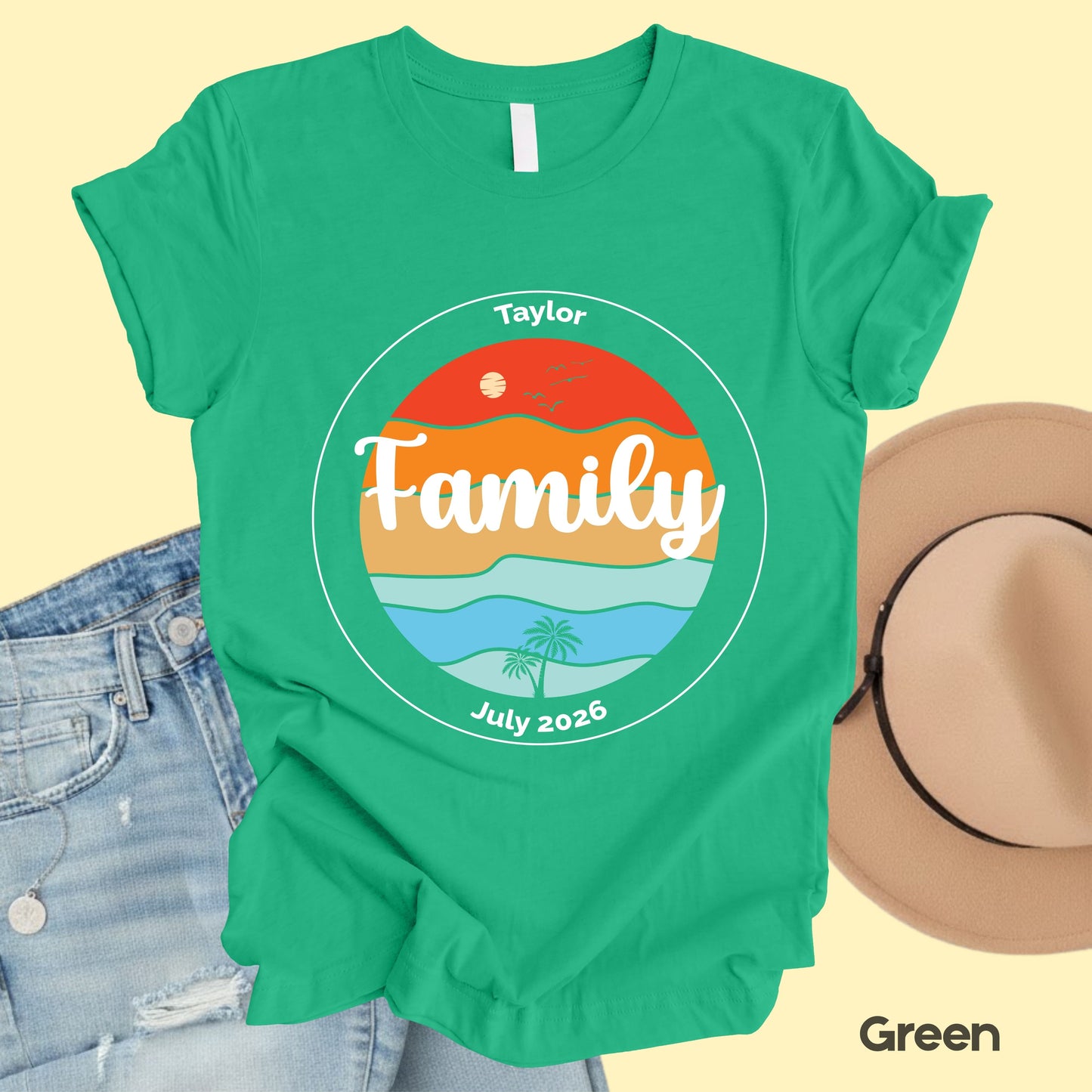Custom Family Vacation T Shirts Personalized Family Name Tees Beach Trip Shirt