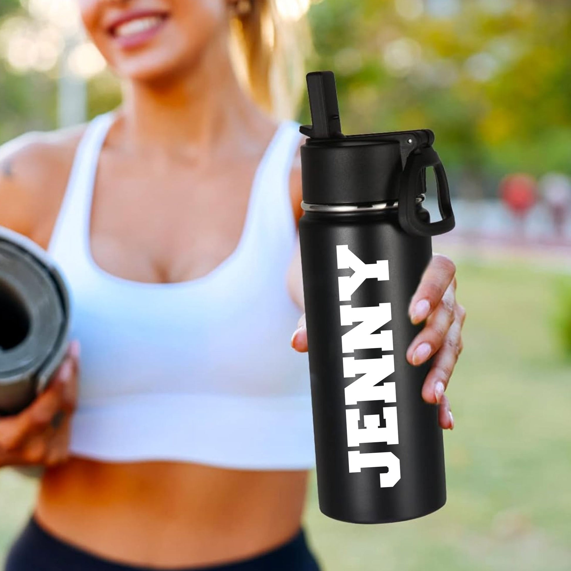 Custom Name Water Bottle For Kids and Adults