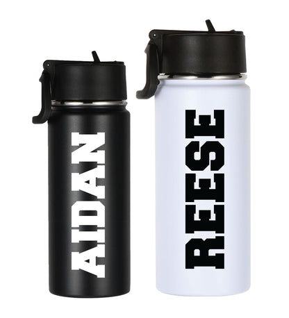 Custom Name Water Bottle For Kids and Adults